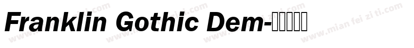 Franklin Gothic Dem字体转换
